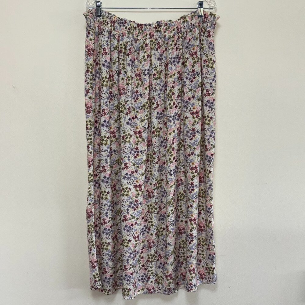 Old Navy Floral Midi Skirt